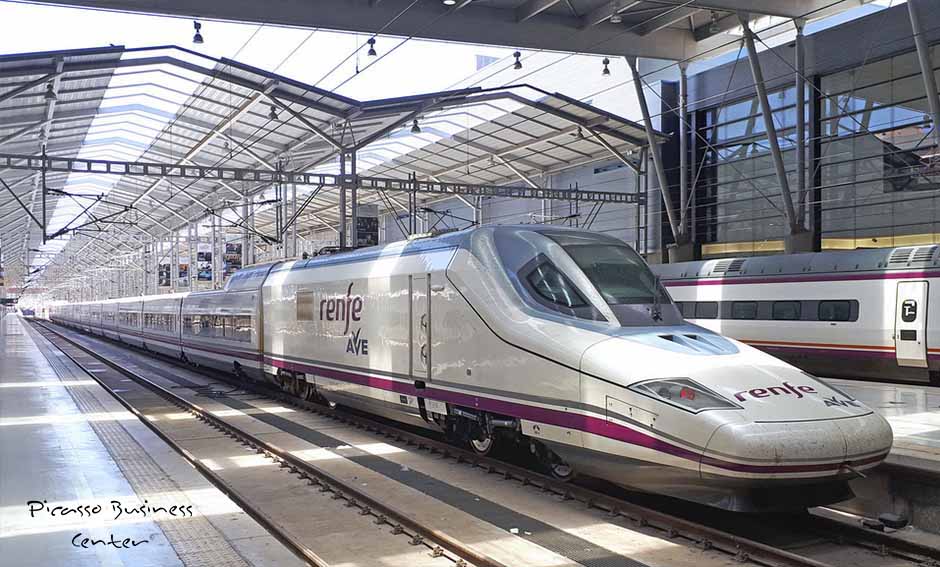 Barcelone à 6h01, Madrid à 2h55 en train à grande vitesse Renfe AVE Barcelone-Madrid-Malaga
